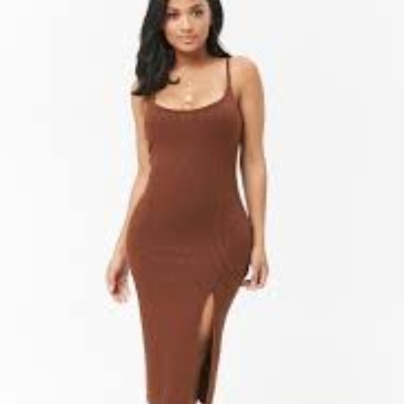 Forever 21 Dresses & Skirts - Thigh Slit Midi Dress Sz. L Forever 21 Dresses & Skirts - Thigh Slit Midi Dress Sz. L